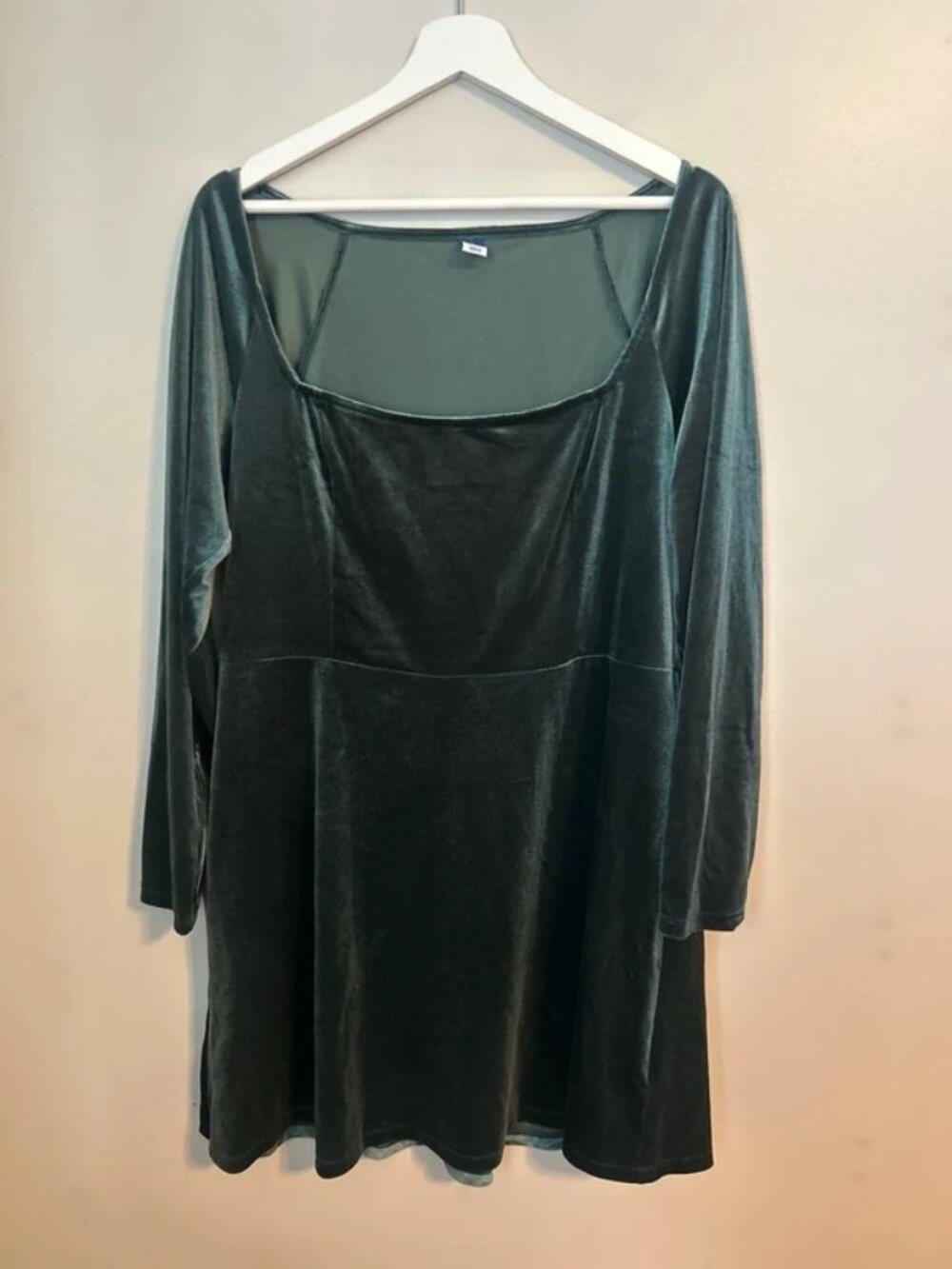 Old Navy Mini Dress Velvet Dark Green